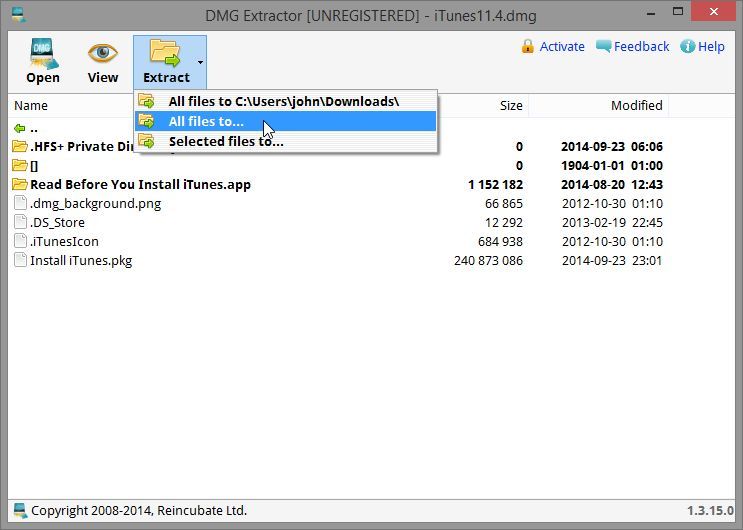 Dmg file extractor free